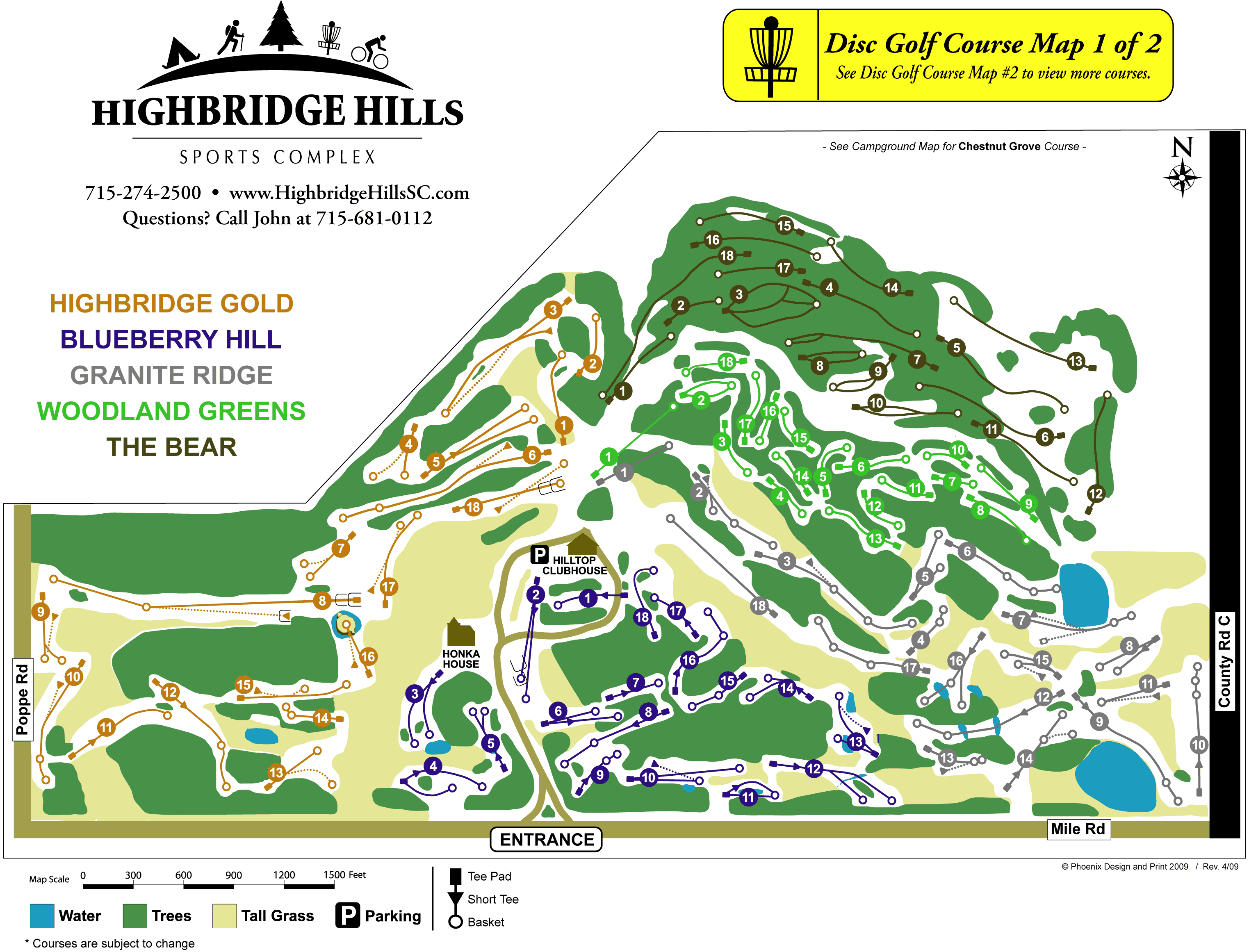 Highbridge Hills Highbridge Gold Professional Disc Golf Association