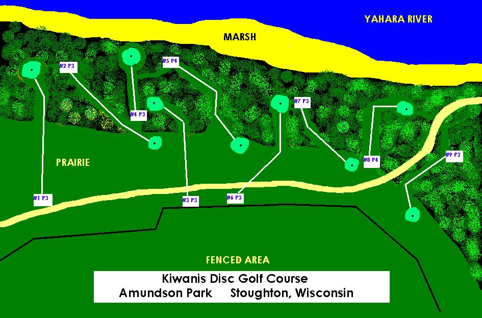Kiwanis of Stoughton Disc Golf Course Professional Disc Golf Association