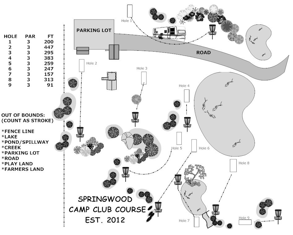 Springwood Camp Club Disc Golf Course Professional Disc Golf Association Springwood Camp Club Disc Golf Course Professional Disc Golf Association