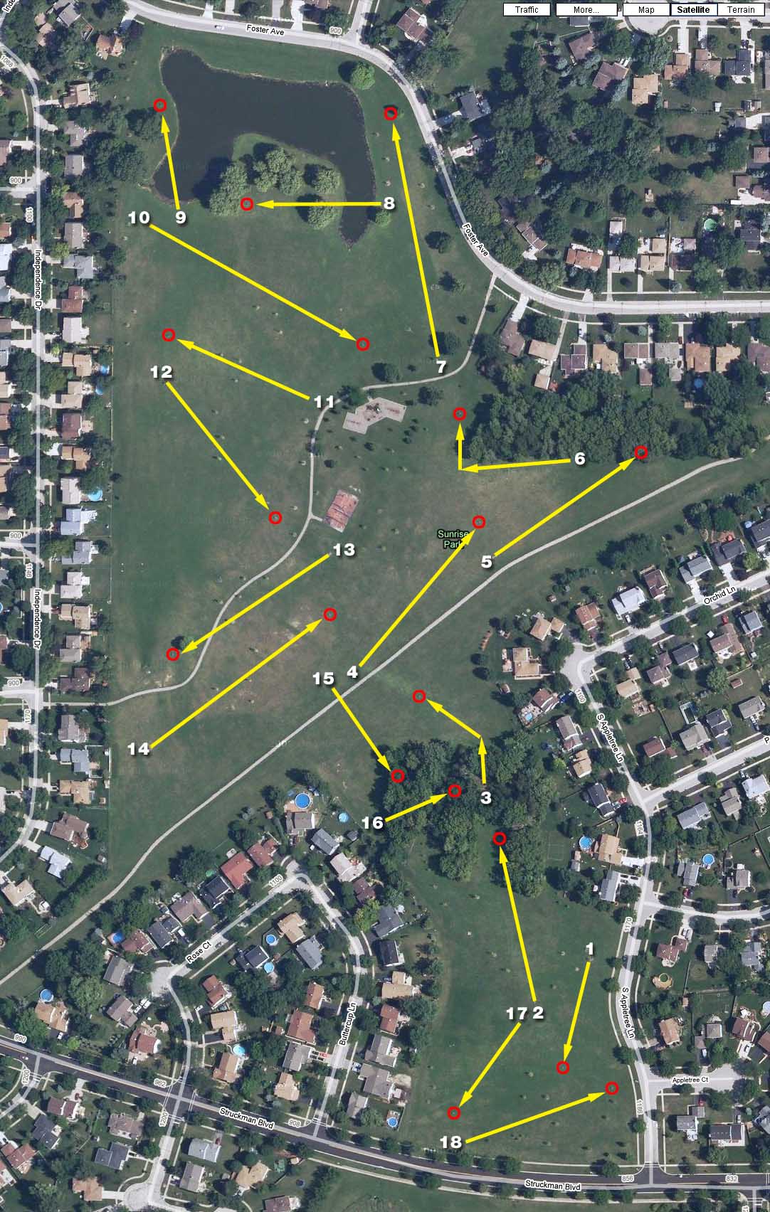 Sunrise Park Professional Disc Golf Association