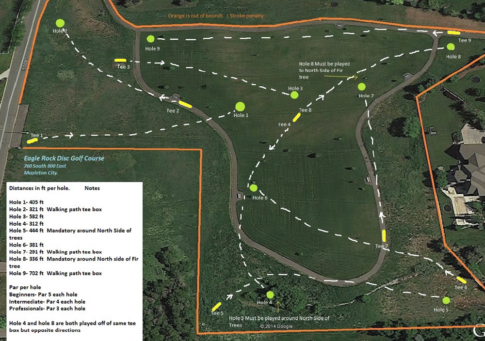 Eagle Rock Disc Golf Course Professional Disc Golf Association