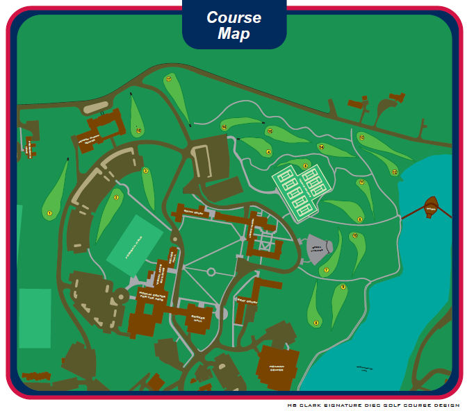 u of richmond campus map University Of Richmond Disc Golf Course Professional Disc Golf u of richmond campus map