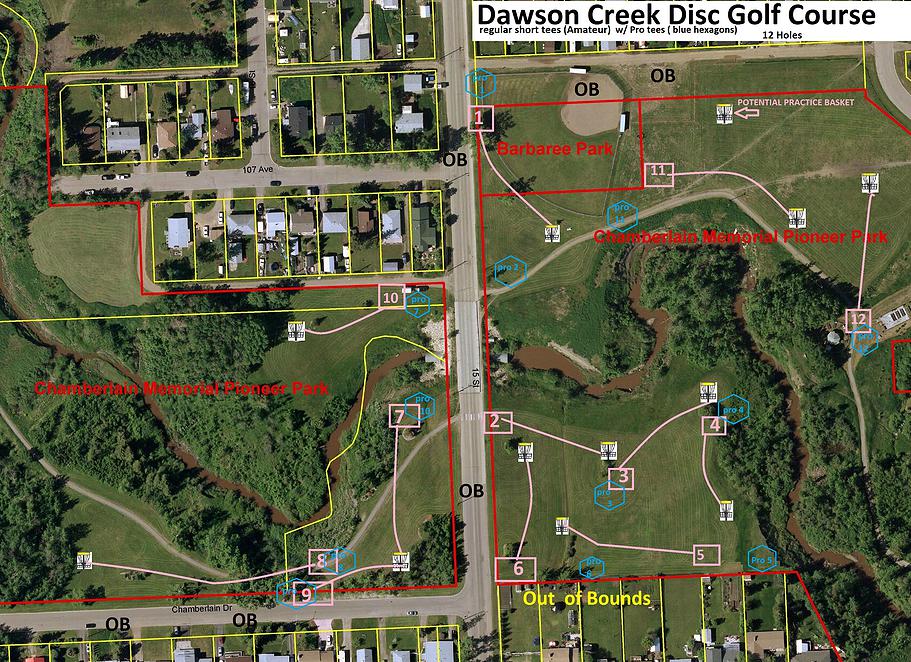 Dawson Creek Disc Golf Course Professional Disc Golf Association Dawson Creek Disc Golf Course Professional Disc Golf Association