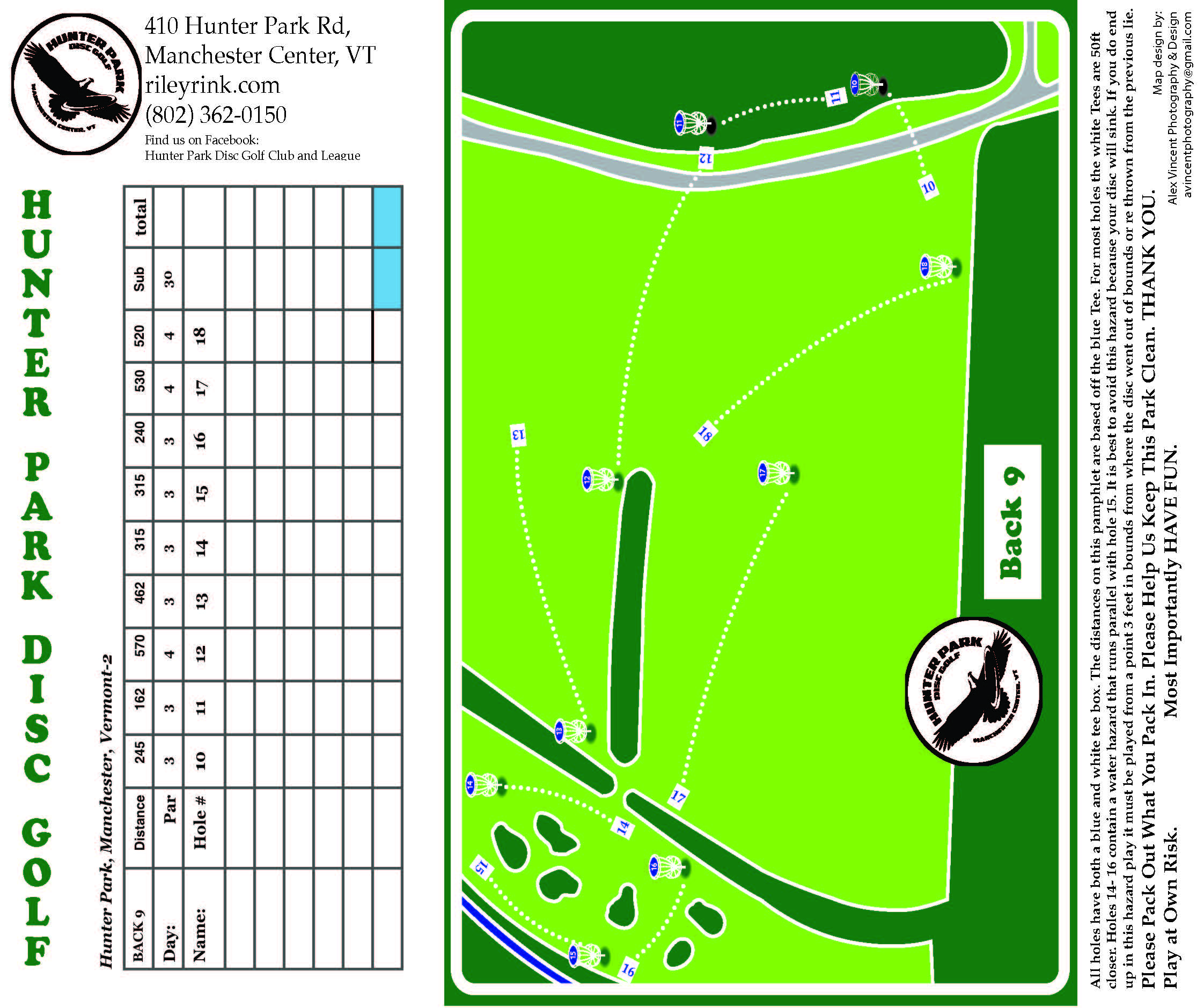 Hunter Park Professional Disc Golf Association