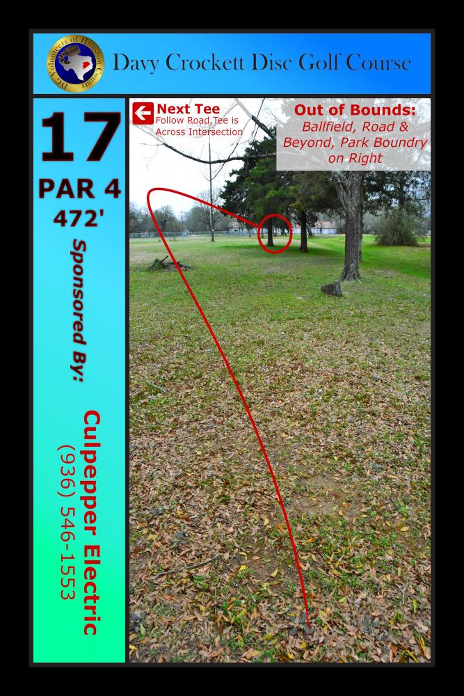 Davy Crockett Disc Golf Course Professional Disc Golf Association