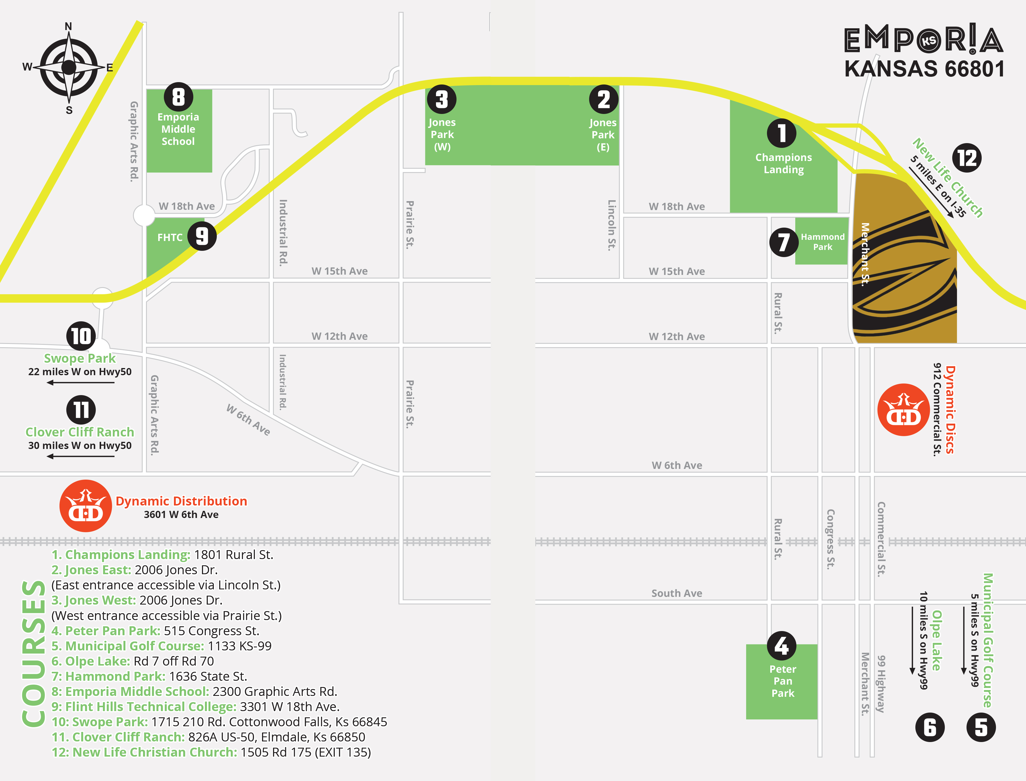 2024 Masters Worlds Overview Map Professional Disc Golf Association
