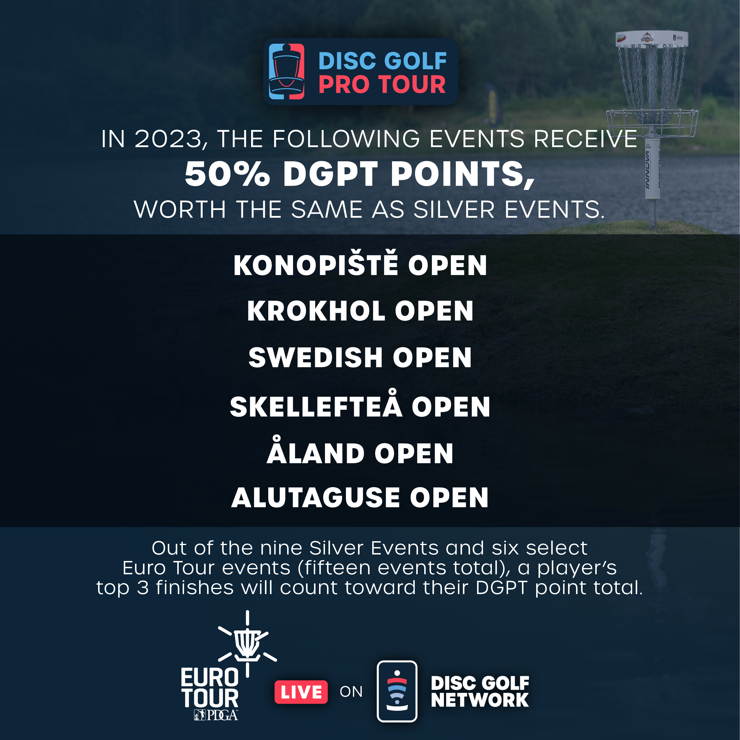 PDGA Euro Tour Live Professional Disc Golf Association