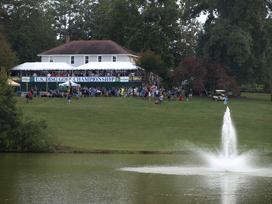 View of The Shack from Hole 5 during distance demo.