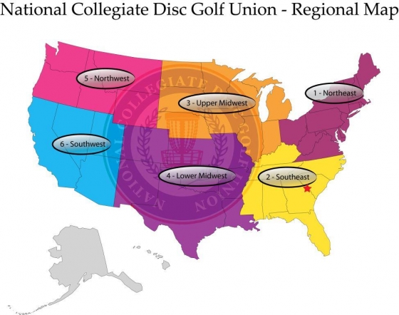 NCDGC Regions Map