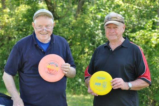 Stancil Johnson MD and Don Dillion show they still have game with "old school" plastic